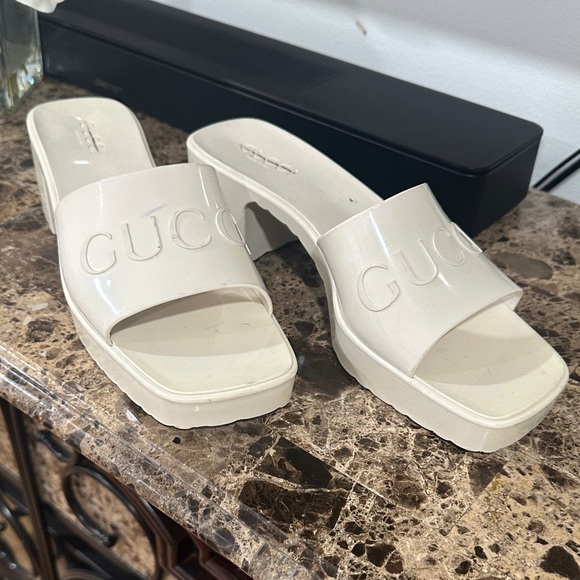 Gucci Shoes - Gucci Women's Ivory Mules